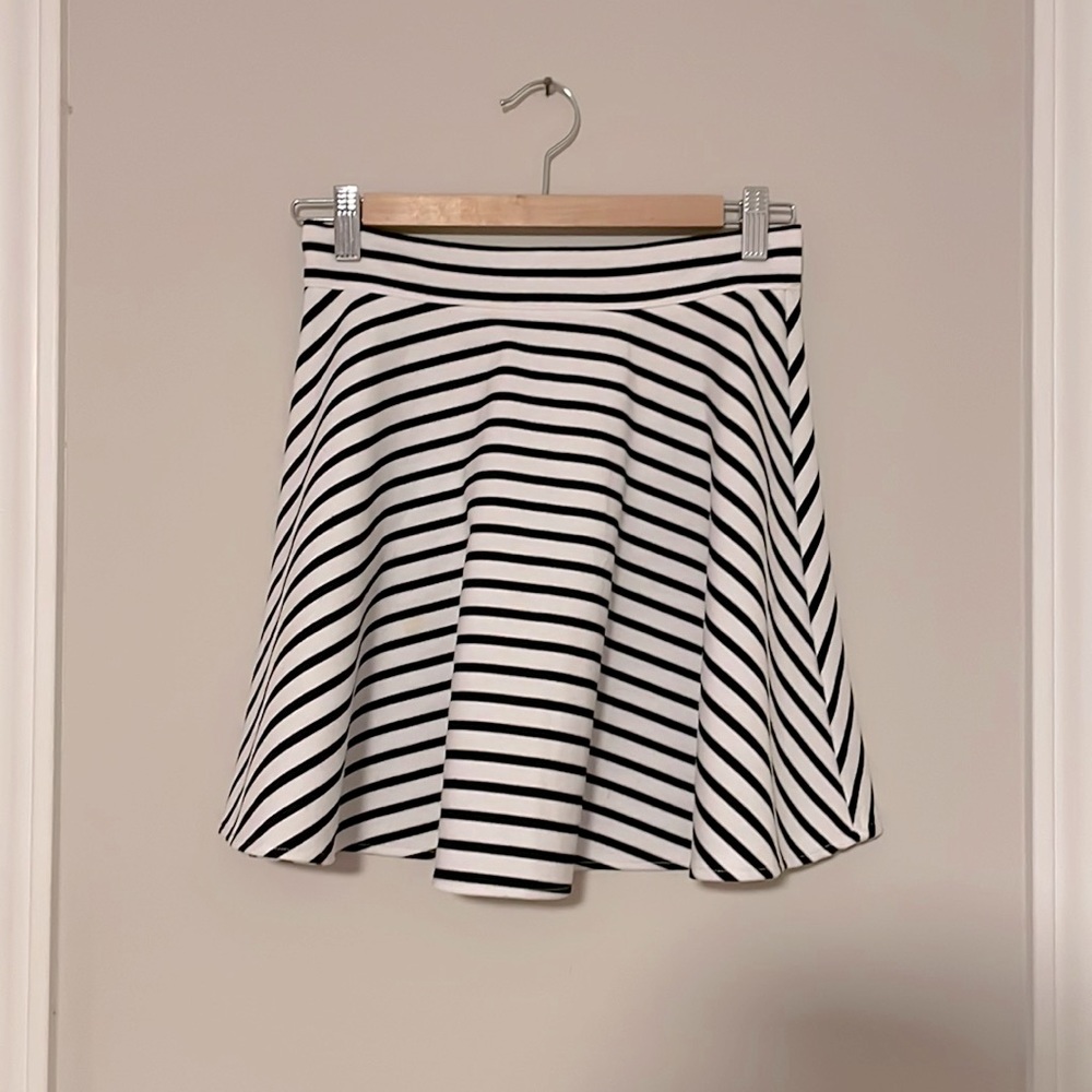 Black and White A’Gaci striped skirt size Small